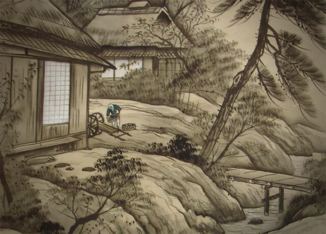 太子町　掛軸　修理　表装